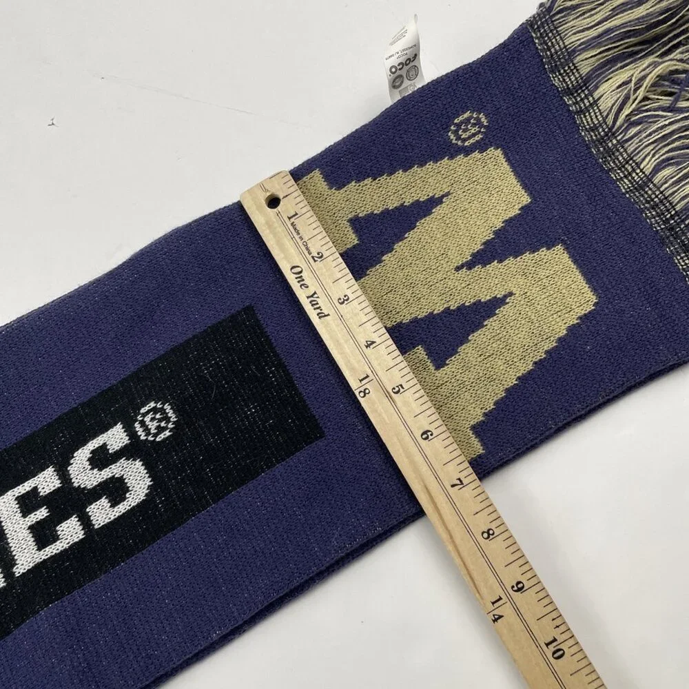 FOCO University Of Washington Huskies Scarf Fringe Knit License Collegiate